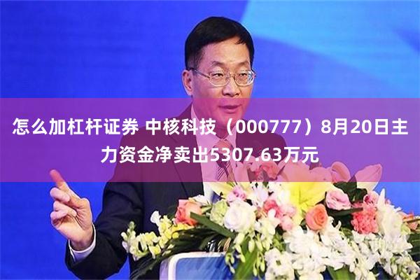 怎么加杠杆证券 中核科技（000777）8月20日主力资金净卖出5307.63万元