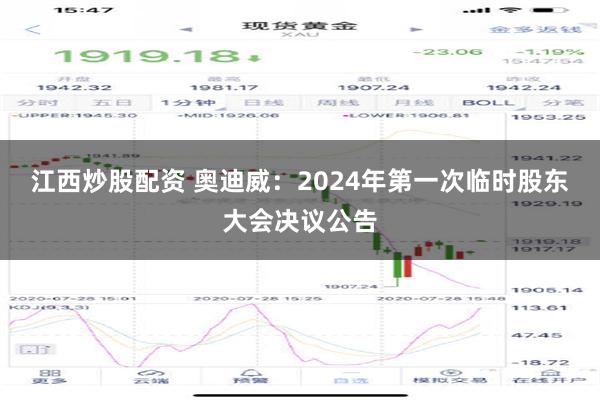 江西炒股配资 奥迪威：2024年第一次临时股东大会决议公告